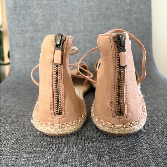 Eileen Fisher | Lace-Up Leather Espadrille Sandal | Size 11 - Picture 4 of 10